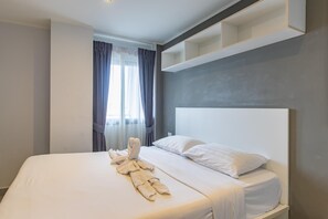 Appartement, 1 slaapkamer, balkon | Een kluis op de kamer, verduisterende gordijnen