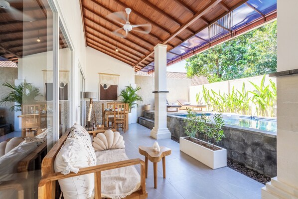 别墅, 2 间卧室, 无烟房 | 起居区