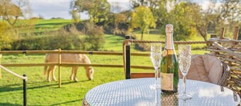 Private Cotswold Shepherd’s Hut with Garden & Countryside Views