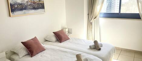 1 bedroom, iron/ironing board, travel crib, free WiFi