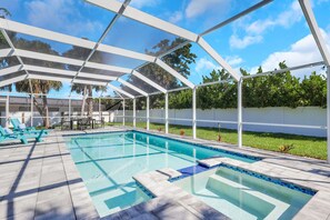 Indoor pool, a heated pool