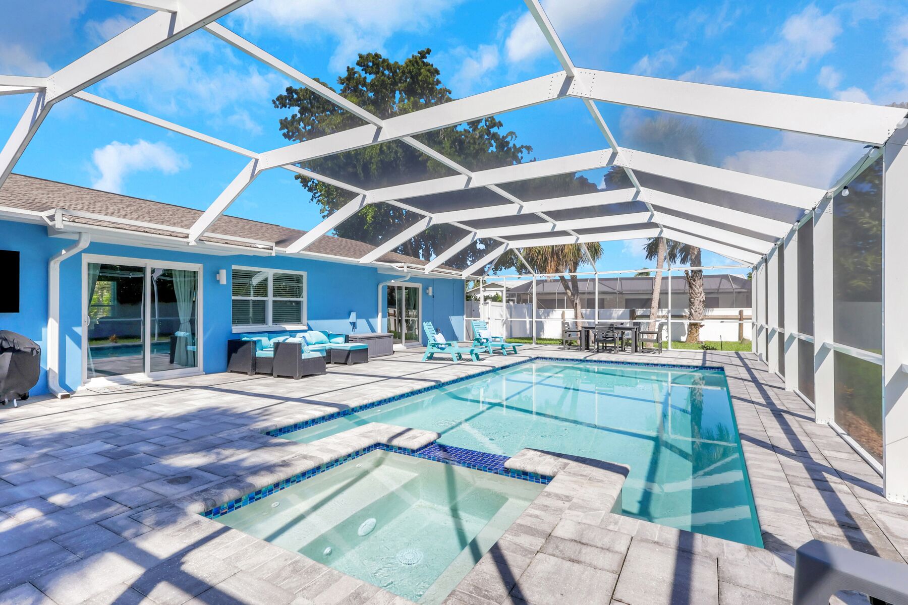 Indoor pool, a heated pool