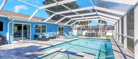 Indoor pool, a heated pool