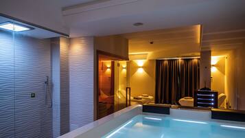 Sauna, bain à remous, hammam, soins corporels, gommages corporels