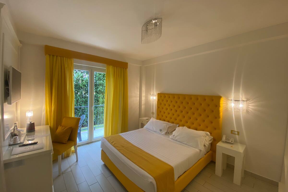 Standard Double Room, Balcony, Courtyard View | In-room safe, blackout drapes, soundproofing, free WiFi