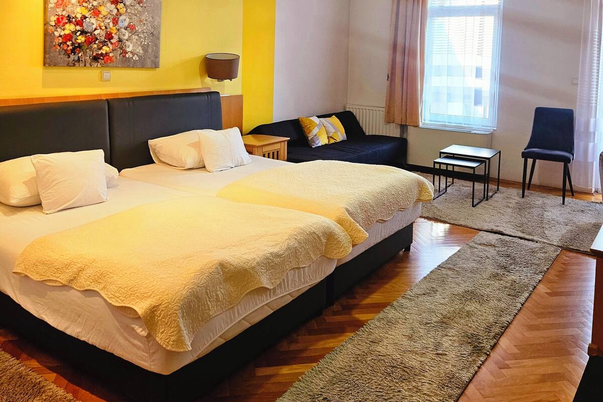 Twin Room, Balcony, City View | In-room safe, blackout drapes, iron/ironing board, free WiFi