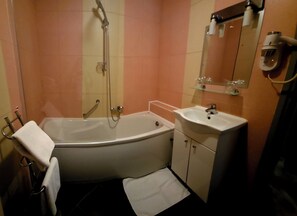 Free toiletries, hair dryer, towels, soap