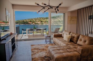 高級公寓, 海景 | 起居區