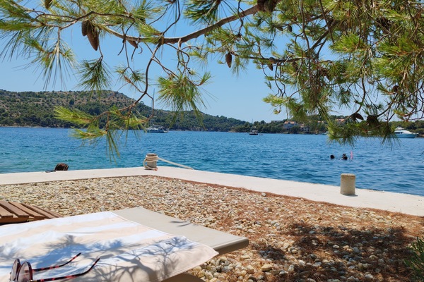Private beach