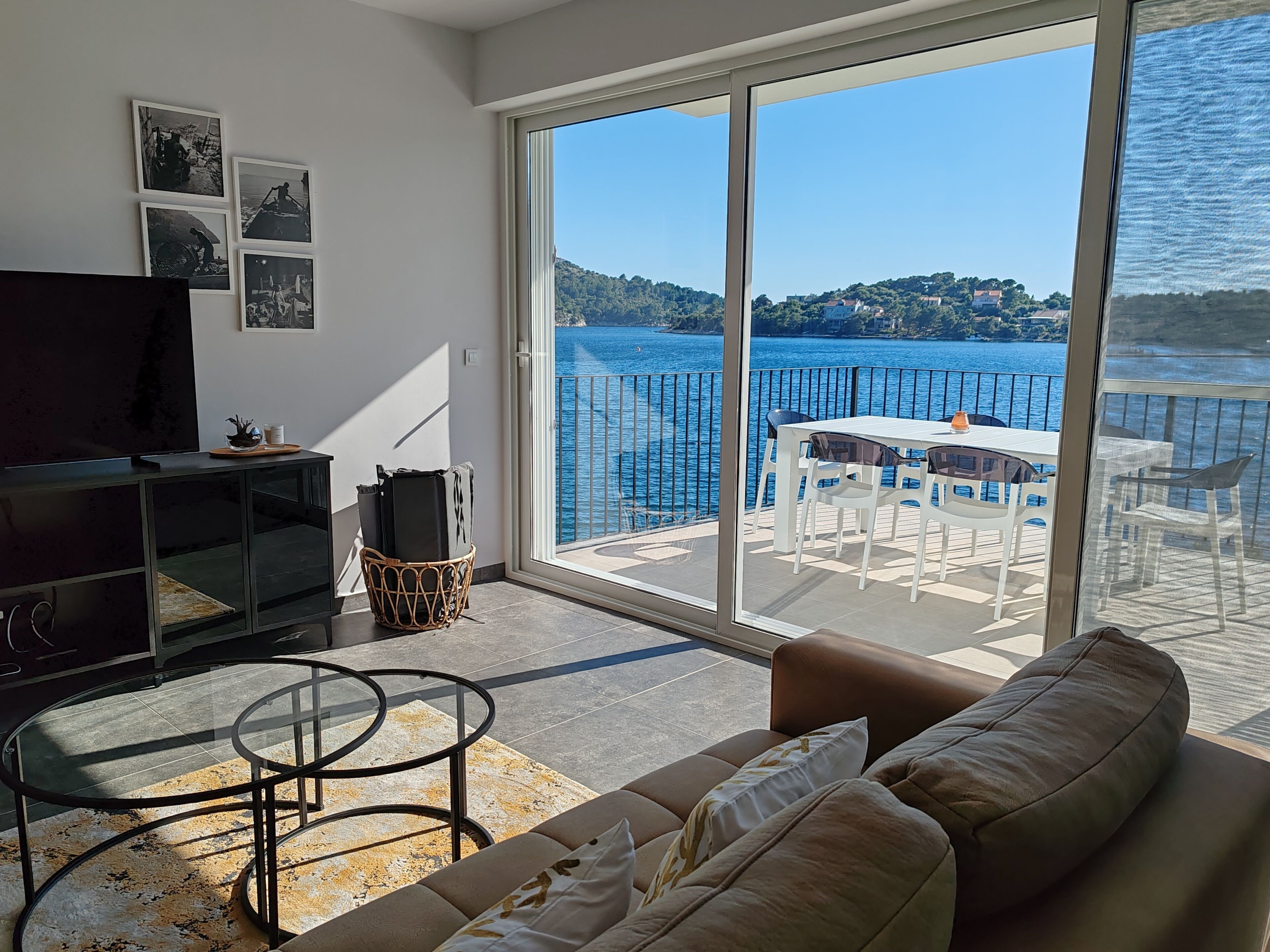 Leilighet – superior, sjøutsikt | Oppholdsområde