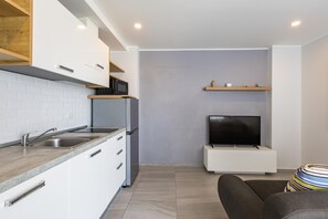 อพาร์ทเมนท์, 1 ห้องนอน, ระเบียง | ครัวขนาดเล็กส่วนตัว