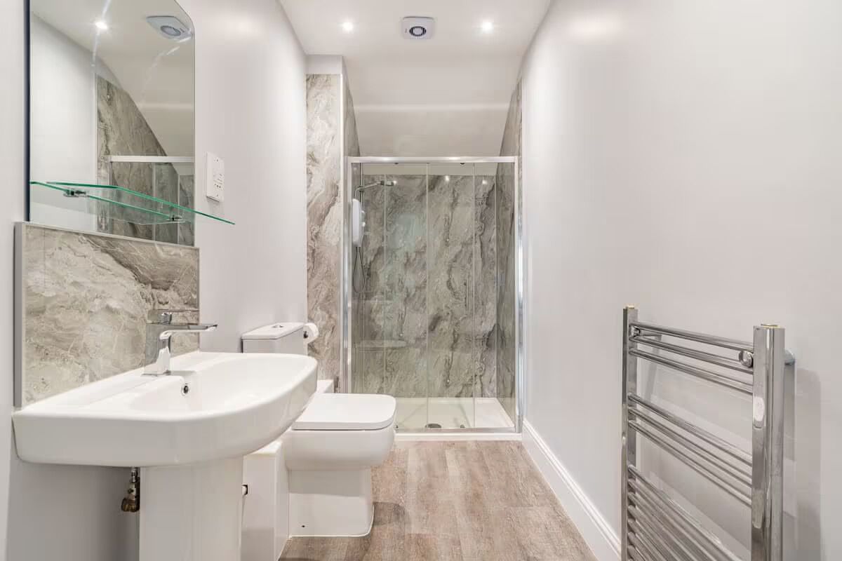 Appartement Penthouse Confort, vue sur la mer | Salle de bain