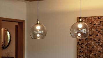 Apartment, Balcony | Living area | 110-inch TV with digital channels