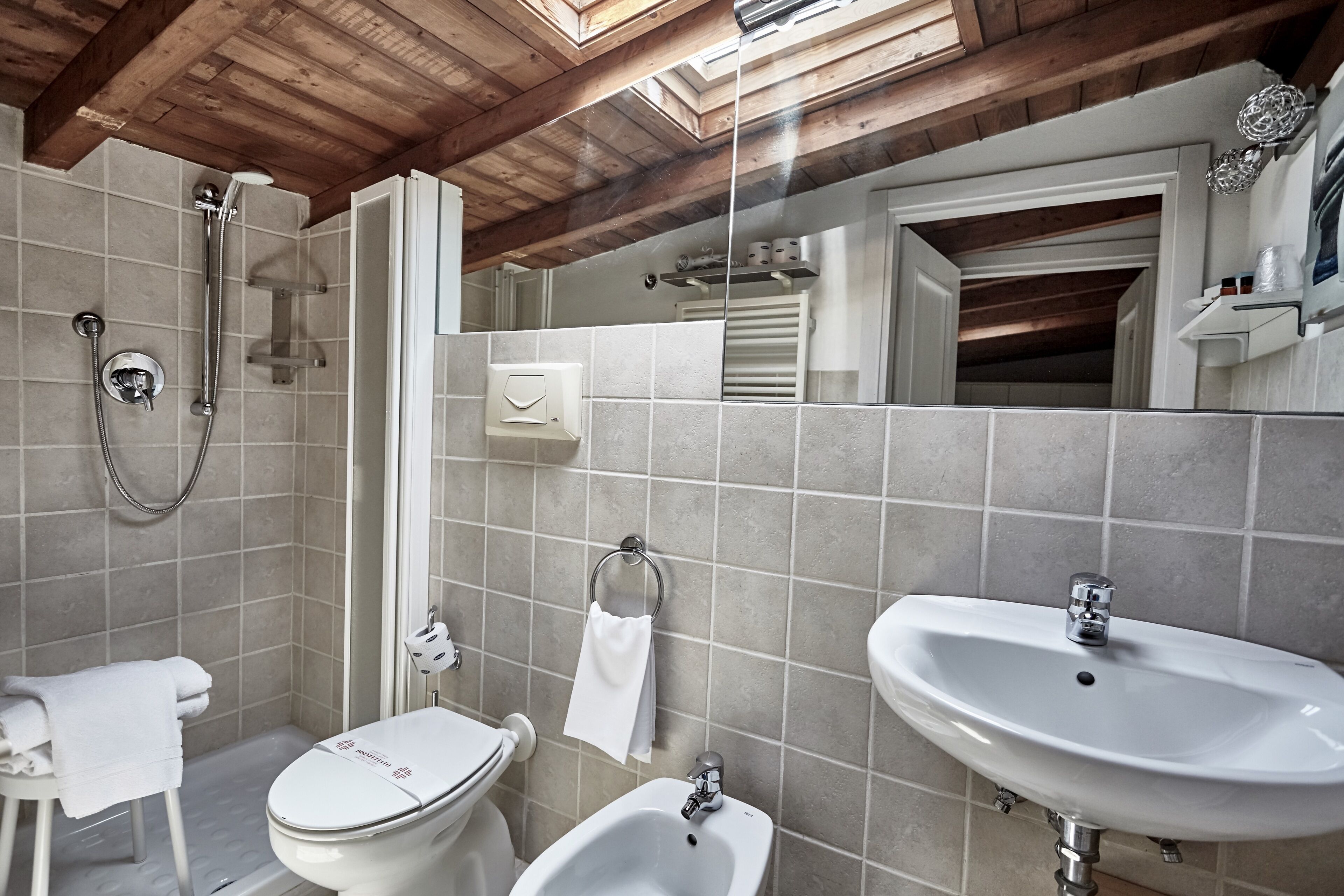 Shower, rainfall showerhead, hair dryer, bidet