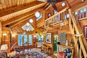 Chimenea y tenis de mesa 