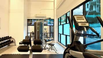 Departamento, 3 habitaciones, con acceso para personas discapacitadas, balcón | Sala de fitness