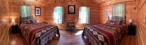 1 bedroom, bed sheets - Quaint Cabin with Outdoor Grill and Picnic Space in West Virginia (Monterville)