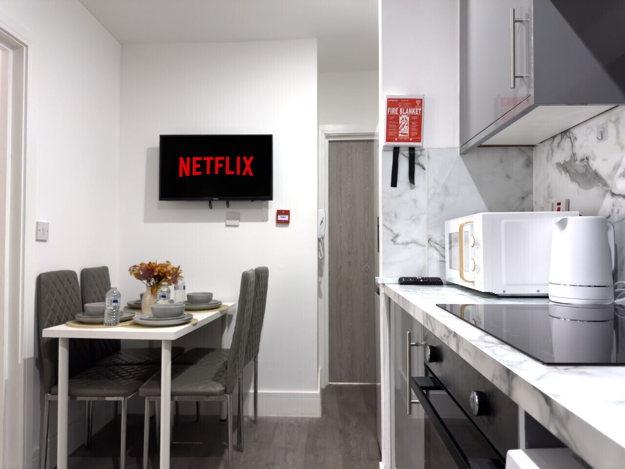 Microwave, oven, stovetop, toaster