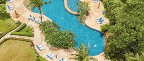 Condo, 1 Bedroom, Accessible, Balcony | Pool | Outdoor pool