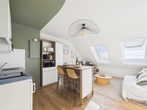 Private kitchen - L' îlot d'Arthur - Studio Sea View (Île-Tudy)