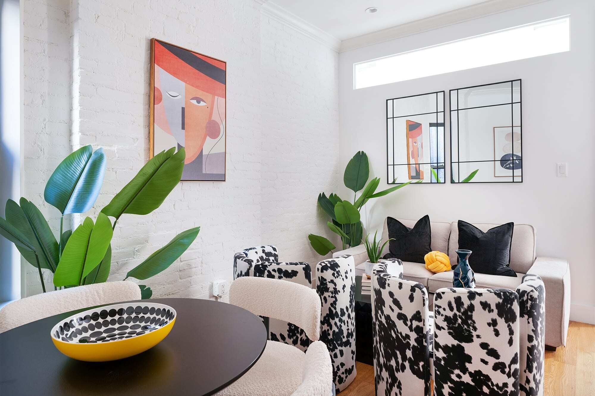 아파트, 침실 2개, 반려동물 동반 가능 | 거실 공간