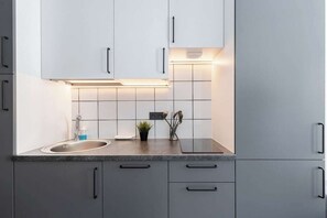 Microwave, stovetop, dishwasher - River to the City Self check in (Vilnius)