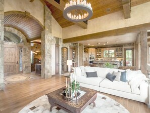 Smart TV, fireplace, video games