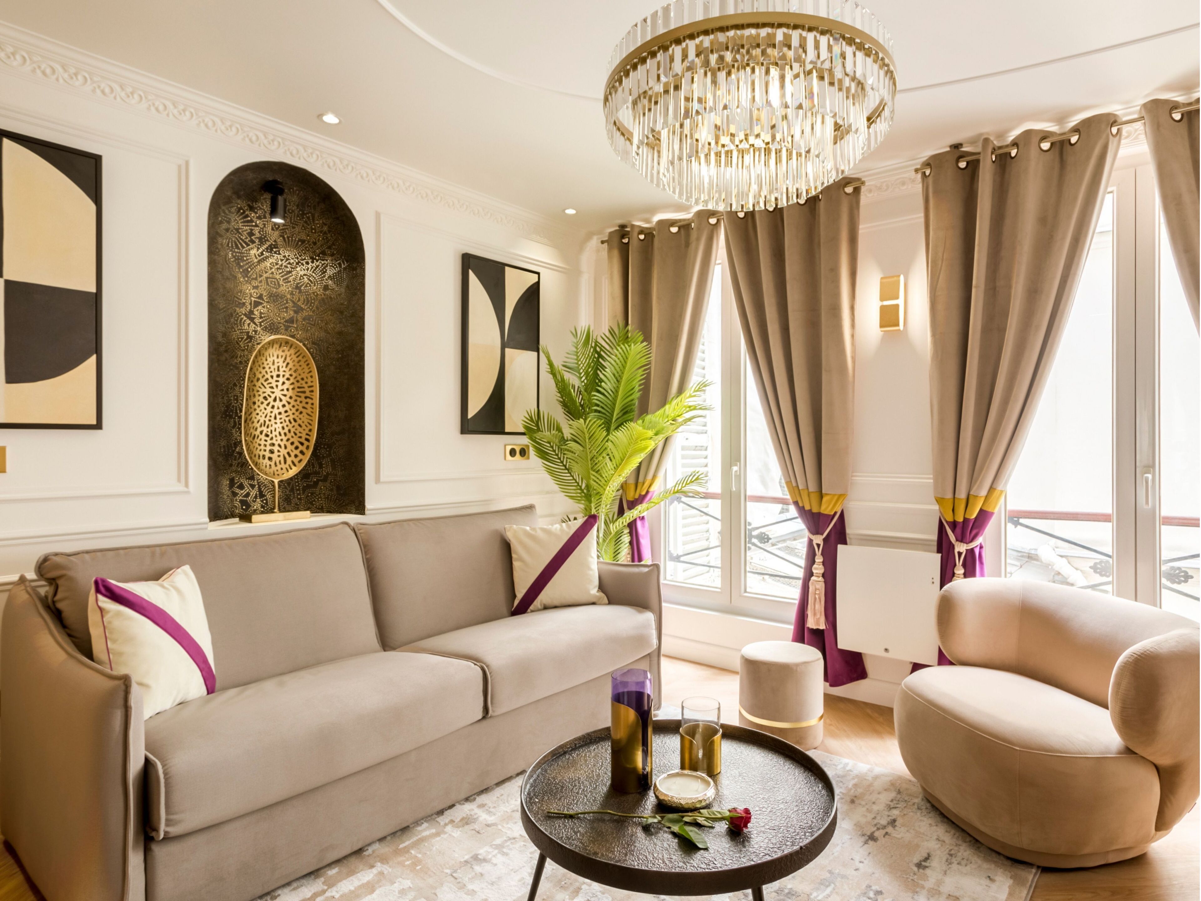 Apartment, Courtyard View | Living area | 43-inch Smart TV with cable channels, Netflix, streaming services