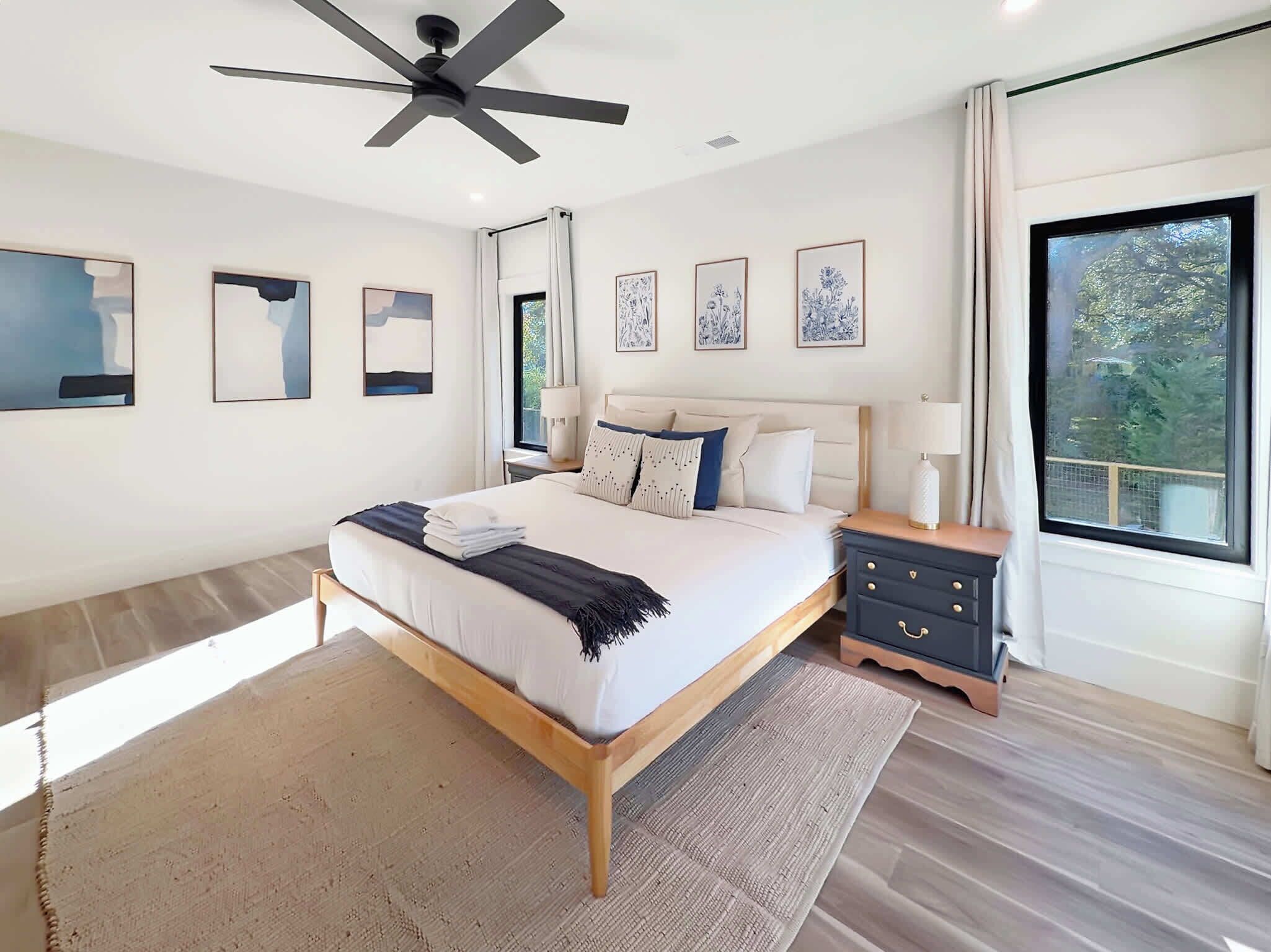 4 bedrooms, iron/ironing board, travel crib, WiFi