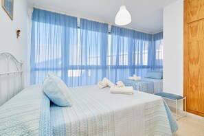 1 bedroom, iron/ironing board, bed sheets