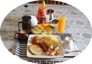 Free daily full breakfast