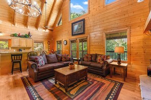 TV, fireplace, offices