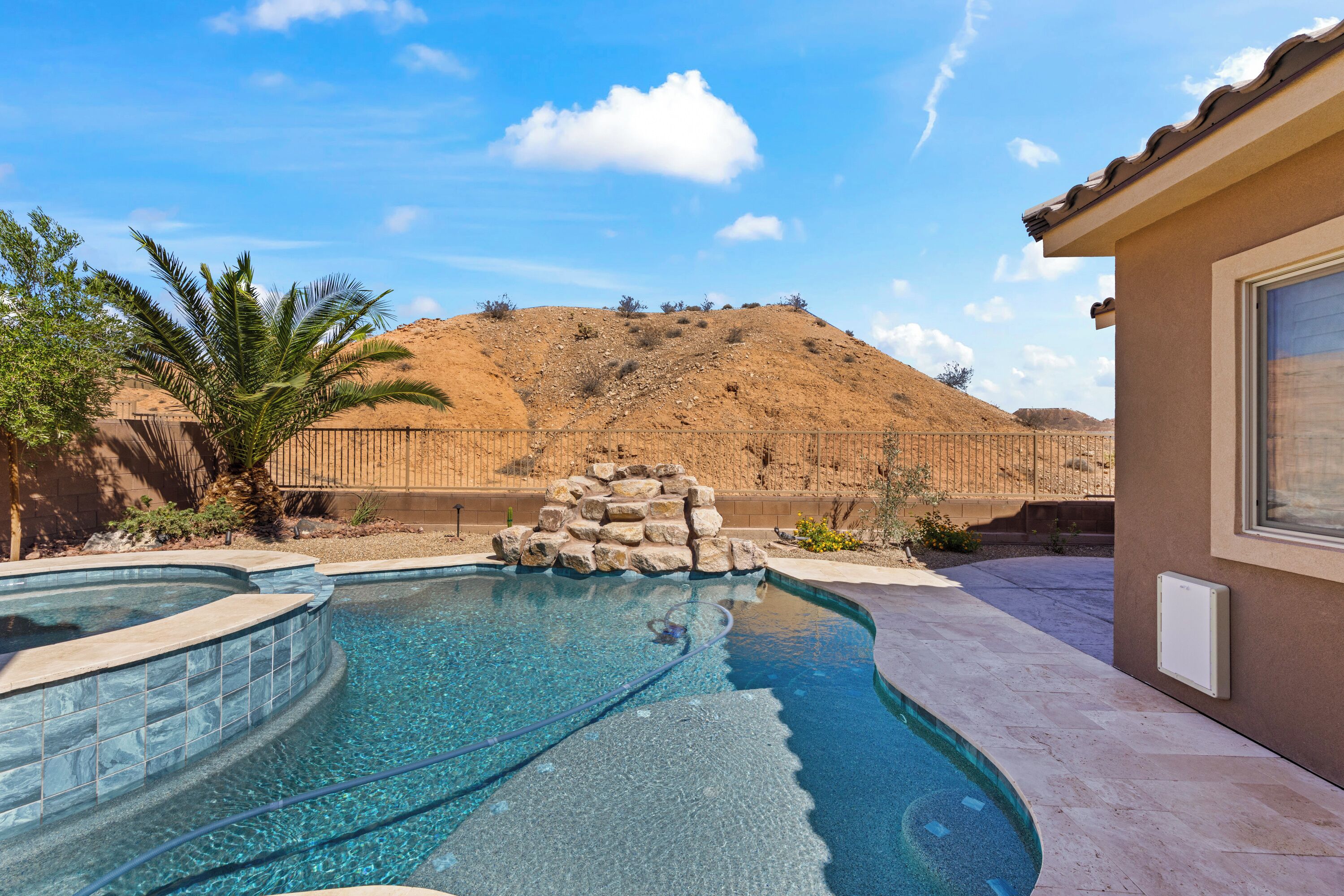 A heated pool