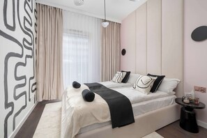 1 bedroom, iron/ironing board, travel crib, WiFi