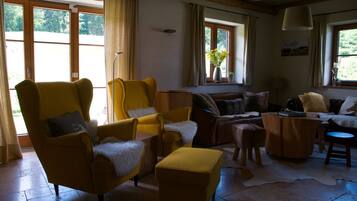 Fernseher, Kamin, DVD-Player, Tischtennisplatte