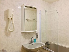 Hair dryer, towels