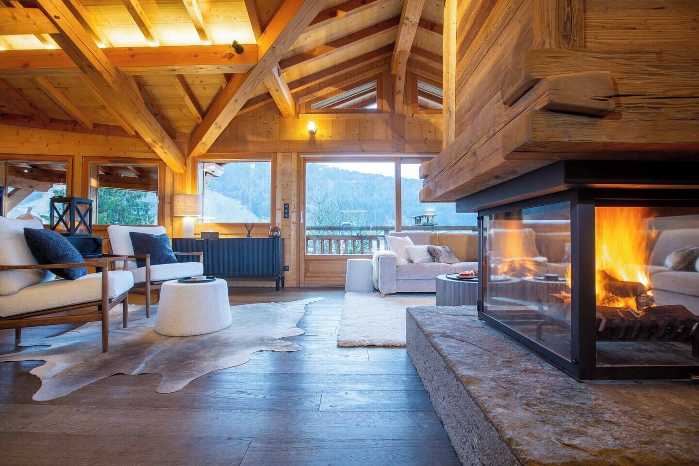 TV, fireplace, video games