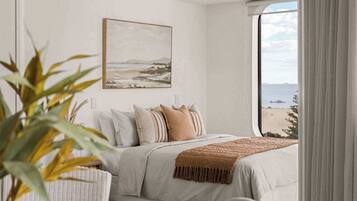 Tabla de planchar con plancha, cuna de viaje, wifi y ropa de cama