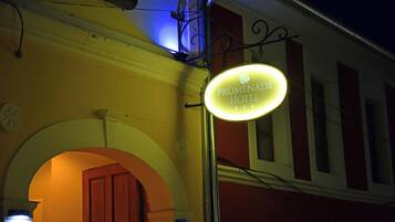 Front of property - evening/night