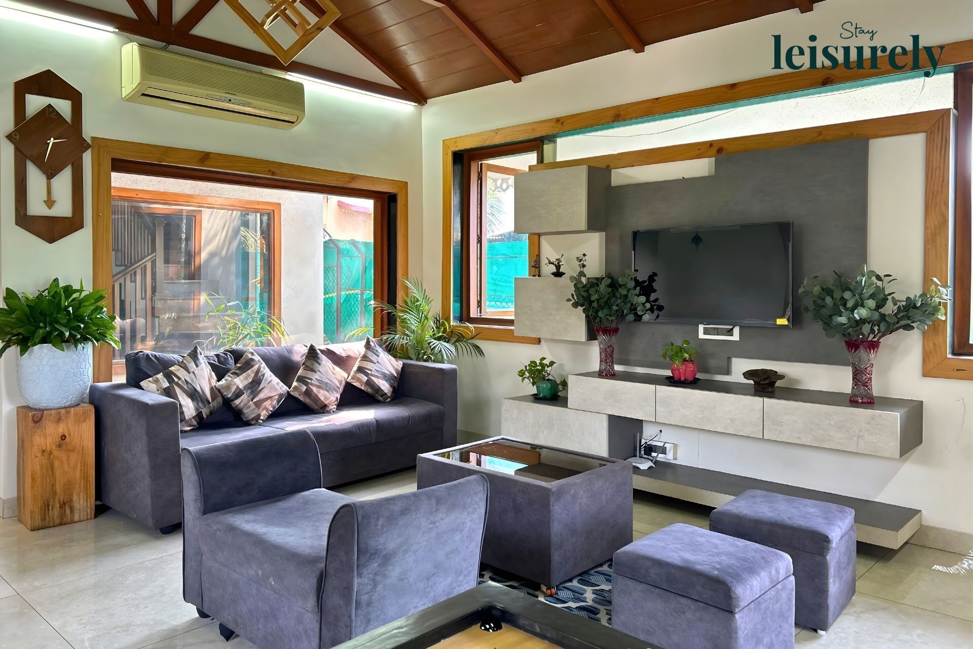 Villa, 3 Bedrooms, Non Smoking, Balcony | Living area | Flat-screen TV