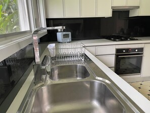 Microwave, oven, stovetop