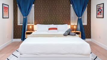 3 slaapkamers, een strijkplank/strijkijzer, reisbedje, internet