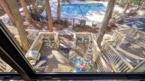 Outdoor dining - MyStay at 3019 Seascape | Poolside Beach Paradise in S. Forest, Near Coligny! (Hilton Head Island)