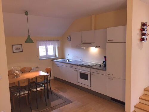 Ferienwohnung 'Eulenturm' mit Gemeinschaftsgarten, Balkon und WLAN