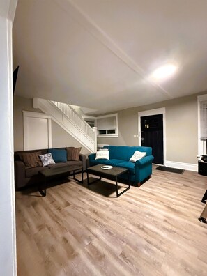 Smart TV, foosball, offices