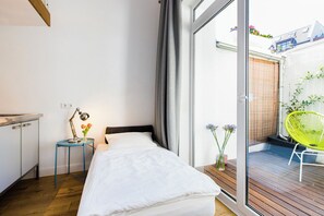 In-room safe, desk, iron/ironing board, travel crib