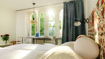 In-room safe, desk, iron/ironing board, travel crib