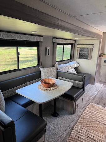 Dining. Cozy Camper Retreat at Lake Egypt – Perfect for Families & Pets!