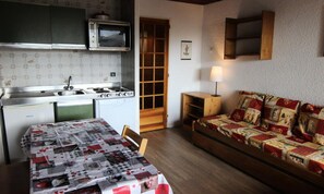 Interior - Ideally Located AND Well Exposed 2 Room Cabin FOR 4 People (Les Belleville)