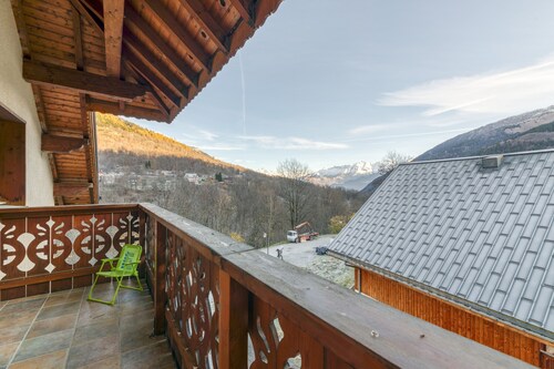 Appartement « Le Ressoutan » avec vue sur la montagne et balcon